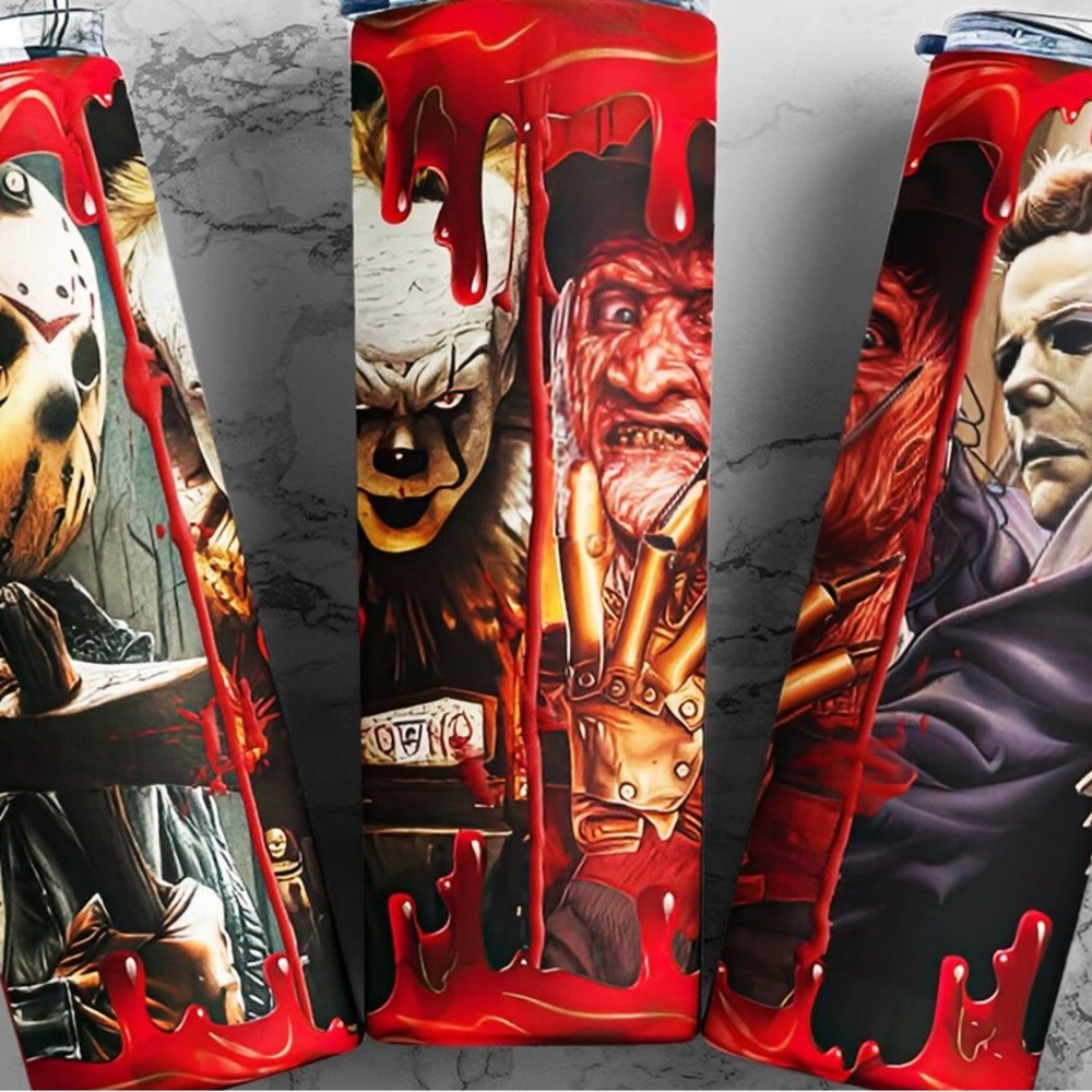 Horror Movie Themed Tumbler 20oz - Picture 1 of 1